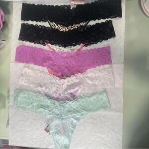 Victoria Secret Lace-Wasit Cotton Thong set